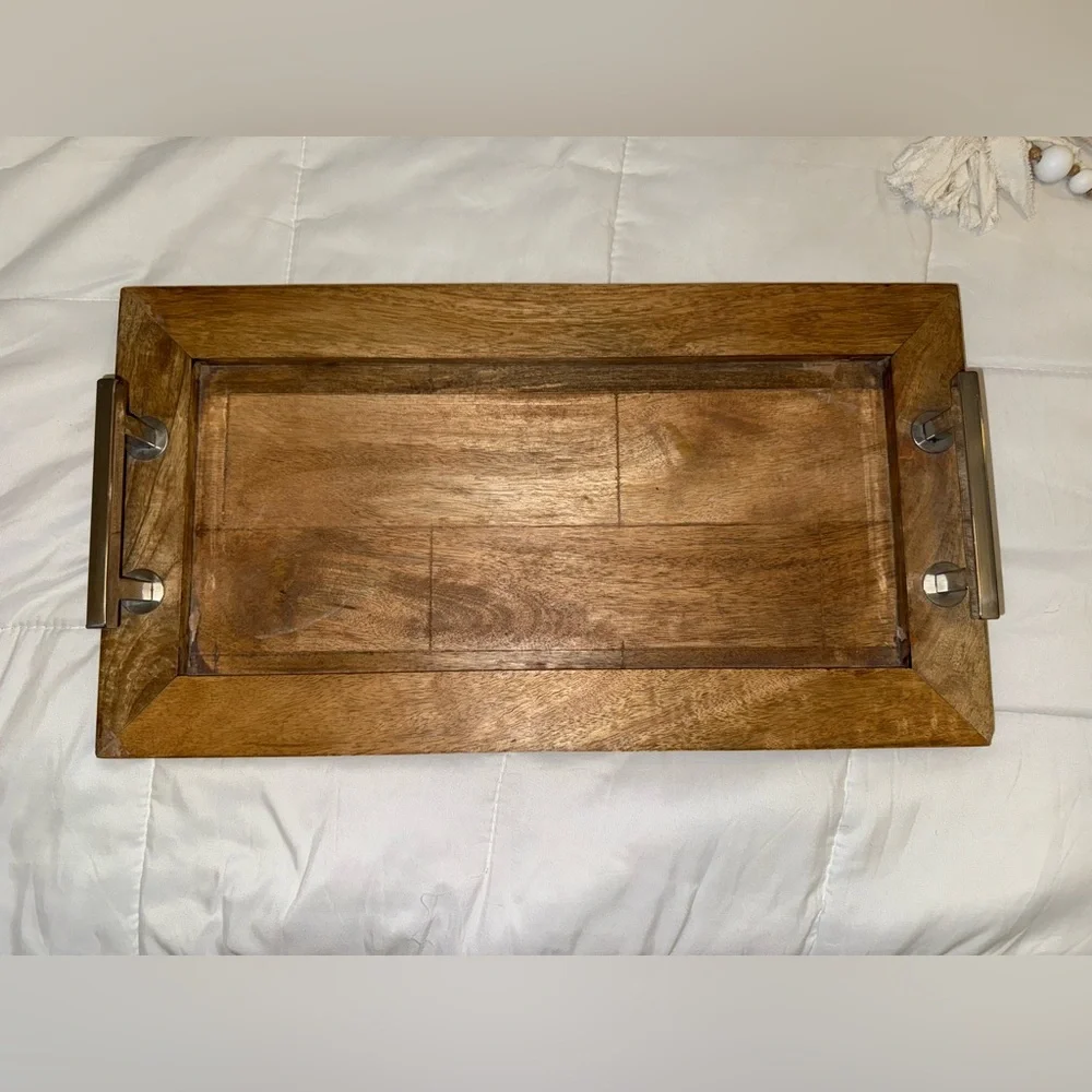 Elegant Wooden Bath Tray